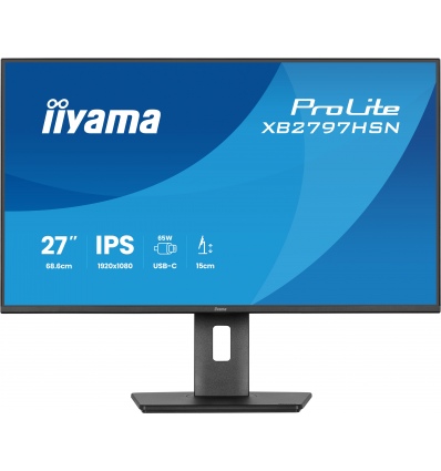 27" iiyama XB2797HSN-B1:IPS,FHD,USB-C,RJ45,DP-out