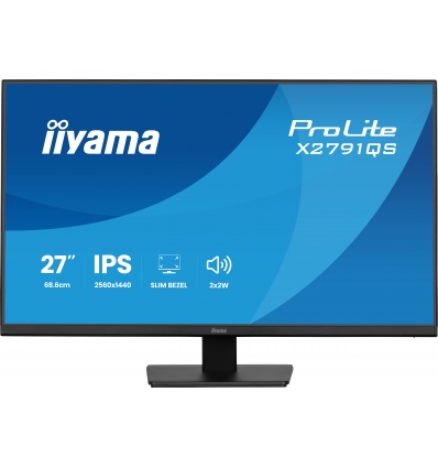 27" iiyama X2791QS-B1:IPS,QHD,HDMI,DP