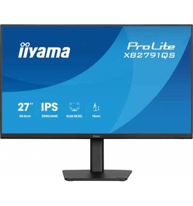 27" iiyama XB2791QS-B1:IPS,QHD,HDMI,DP,HAS