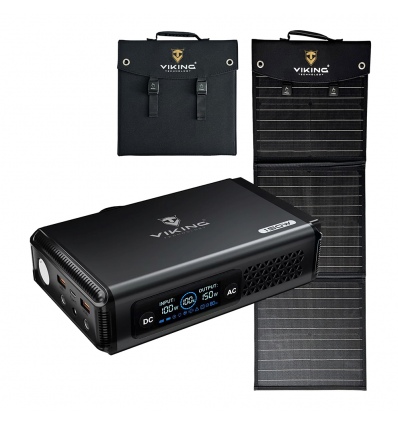 Set bateriový generátor Viking VALI150 a solární panel Viking L60 PD