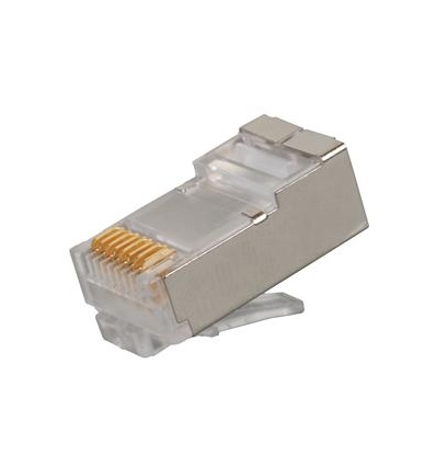 Konektor RJ45 CAT6 STP 8p8c na drát,100ks