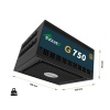 EVOLVEO G750,750W,ATX3.1,14cm,aPFC,80+GOLD,3YRW