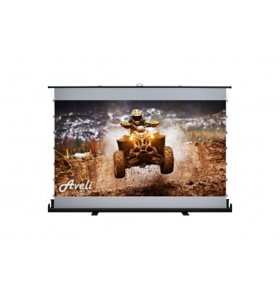 Plátno AVELI PREMIUM,floor up manual,black,221x124(16:9) 100"