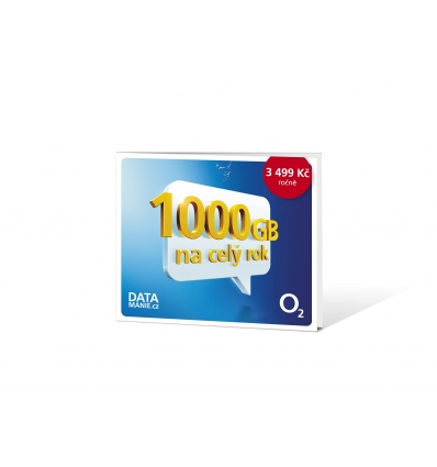 O2 Roční datové připojení 1,2 TB Bundle 4+1