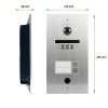 EVOLVEO DoorPhone ID-2, 2drátový videotelefon pro dva byty s RFID, otiskem prstu a podporou ONVIF ka