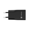 Univerzální USB nabíječka Natec RIBERA GaN SLIM, 20 W, 1X USB-A + 1X USB-C, Černá