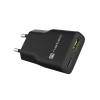 Univerzální USB nabíječka Natec RIBERA GaN SLIM, 20 W, 1X USB-A + 1X USB-C, Černá