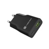 Univerzální USB nabíječka Natec RIBERA GaN SLIM, 20 W, 1X USB-A + 1X USB-C, Černá