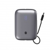 Platinet Powerbanka 10000 mAh 20W Power Delivery, 2xUSB-C, 1xUSB-A, kabel USB-C 1m, černá
