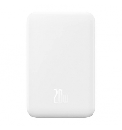 Baseus power banka Mini s bezdrátovým nabíjením 5000 mAh 20W USB-C bílá