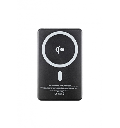 ER POWER Qi2 Dual PowerBank 5000mAh with USB-C - Space Gray