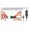 Brodit držák do auta nastavitelný s USB-C a nabíjením z cig. zapalovače/USB š.75-89 mm, tl. 6-10