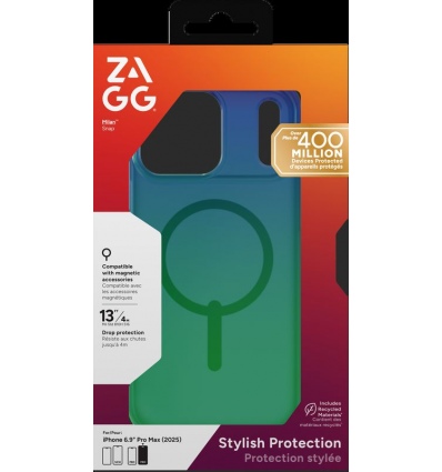 ZAGG Ochranný kryt Milan Snap Apple 17 Pro Max Raven Feather