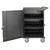 Nabíjecí stanice pro více zařízení, 36 zásuvek Schuko 230V, vozík, černá