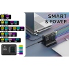 Viking USB GaN charger 200W PD PRO/síťový adaptér/Output:3xUSB-C,2xUSB-A/Rychlo nabíjení/