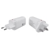 ER POWER 65W GaN síťový adaptér 2xUSB-C PD/USB-A bílý