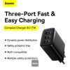 Baseus nabíječka do sítě Compact 3xUSB 17W černá