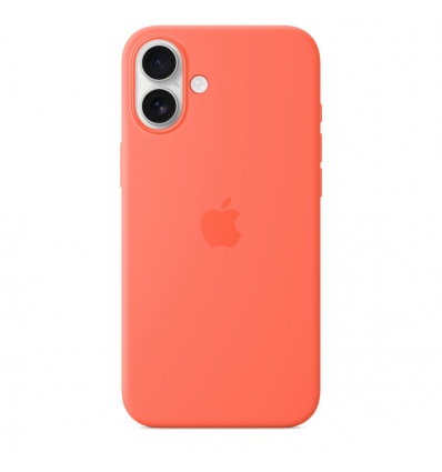 iPhone 16 Plus Silicone Case with MS - Tangerine