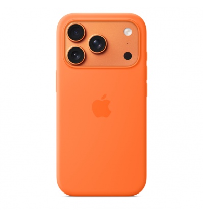 iPhone 17 Pro Silicone Case with MS – Orange