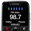 EVOLVEO EasyPhone, mobilní telefon pro seniory s nabíjecím stojánkem, černá