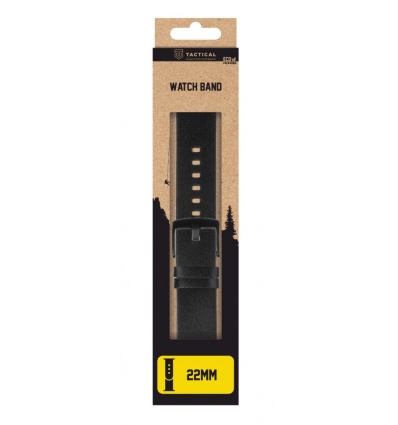 Tactical 307 Kožený Řemínek 22mm Black