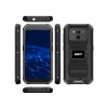iGET T1 6 + 128 Black - odolný mobilní telefon
