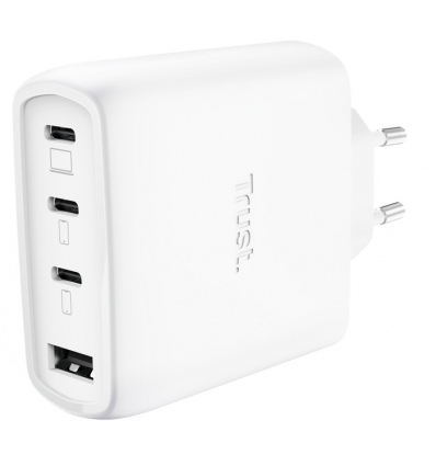 TRUST MAXO 65W 4P GAN CHARGER WHT