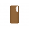 Samsung Ochranný kryt z veganské kůže pro Galaxy S25+ Brown