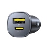 Baseus GoTrip Nabíječka do Auta USB-C/USB-A 30W Cosmic Black