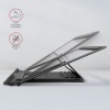 AXAGON STND-L, kovový stojan pro notebooky 10"-17.3", 4 nastavitelné výšky, šedý