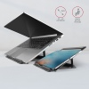 AXAGON STND-L, kovový stojan pro notebooky 10"-17.3", 4 nastavitelné výšky, šedý