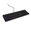 Herní mechanická klávesnice Genesis THOR 404/RGB/Outemu Peach Silent/Drátové USB-A/US layout/Černá