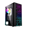Gembird Computer Fornax 2500 ARGB/Midi Tower/Transpar./Černá
