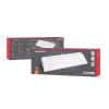 Herní mechanická klávesnice Genesis THOR 404/RGB/Outemu Peach Silent/Drátové USB-A/US layout/Bílá