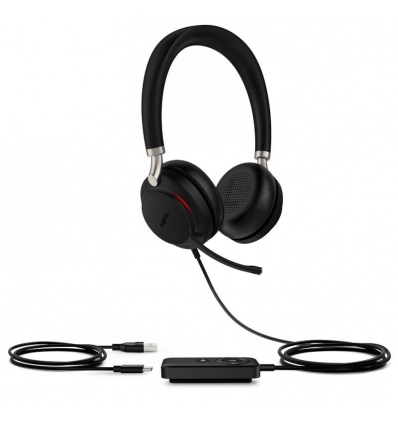 UH38 Dual UC&nbsp;-BAT/Stereo/ANC/USB/Drát/BT/Bezdrát/Černá