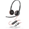 POLY BLACKWIRE 3220,USB-C,USB-C/A ADAP.,BULK,BLACK
