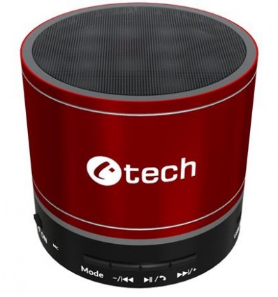 Repro C-TECH SPK-08R, bluetooth, červený