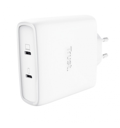 TRUST MAXO 100W 2P USB-C GAN CHARGER WHT