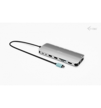 i-tec USB-C Metal Nano 3x Display Dock, 2x HDMI 1x USB-C video, Power Delivery 140W