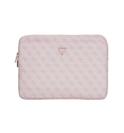 Guess PU 4G Triangle Logo Obal pro Notebook 14" Pink
