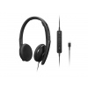 Lenovo Wired VoIP Headset (Teams)/USB-A/C/MS/Černá