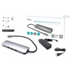 i-tec USB-C Metal Nano Docking Station 4K HDMI LAN, Power Delivery 100 W + Charger 100W (bundle)