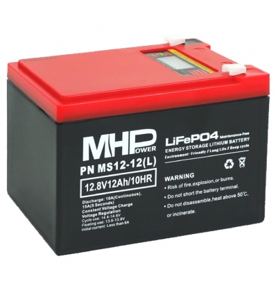 MHPower MS12-12(L) Lithium baterie LiFePO4 12V/12A
