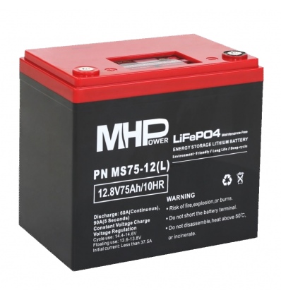 MHPower MS75-12(L) Lithium baterie LiFePO4 12V/75A