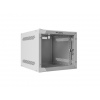 LANBERG RACKOVÁ SKŘÍŇ 10" NÁSTĚNNÁ 4U/280X310 (FLAT PACK) S PROSKLENÝMI DVEŘMI ŠEDÁ