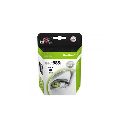 Ink. kazeta TB kompat. s Brother LC 985 B 100% N