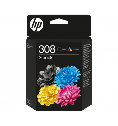 HP 308 ink. náplň kombin. balení, 6L6S6UE