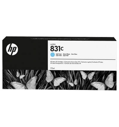 HP 831C ink. latex, 775 ml - světle azurová
