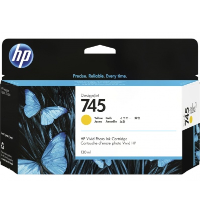 HP 745 inkoustová náplň žlutá, F9J96A
