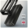 AXAGON EEM2-40G, USB-C 40Gbps externí box pro M.2 NVMe SSD, zesílený hliník